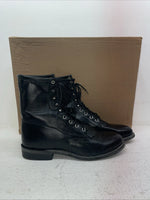 New Men’s Black Lace Up J Chisholm Cowboy Boots. 2550 9 D. 3-32