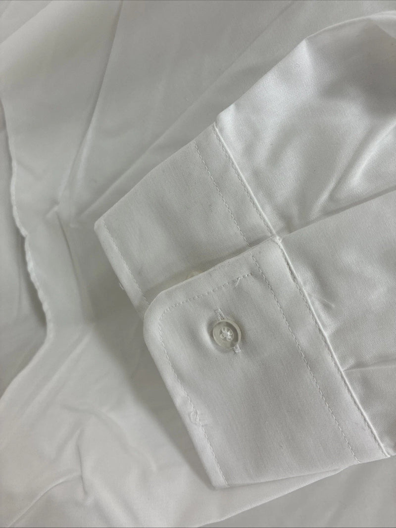 New Classix White Long Sleeve Button Up English Shirt 20-20.5 4XL X-101