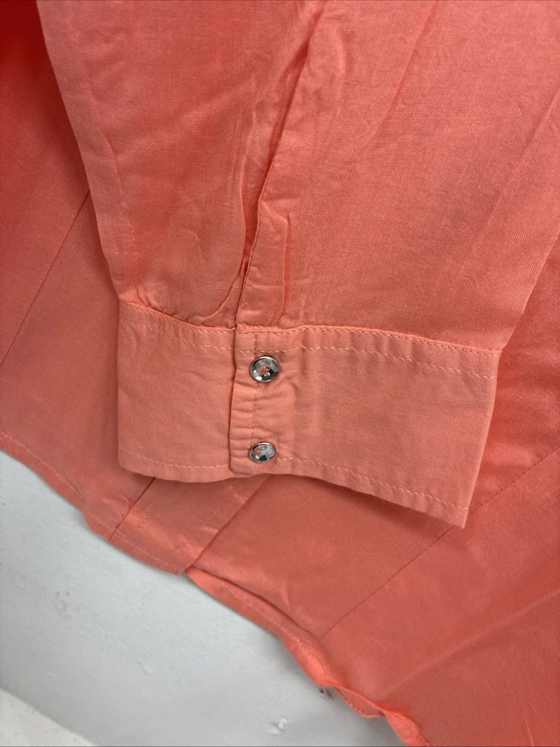 New Women’s Cumberland Pink Designed Long Sleeve Pearl Snap XL II-7