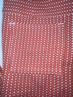 New Vintage Red Polka Dot Panhandle Slim Polyester Pants #8022 XX-59