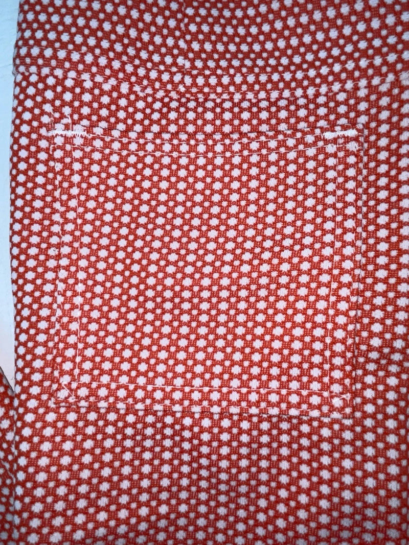 New Vintage Red Polka Dot Panhandle Slim Polyester Pants #8022 XX-59