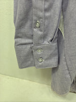 New Men’s Cowboy Threads Purple White Long Sleeve Button Up Medium KK-81