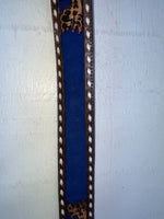 New Blue Genuine Leather Longhorn Tooled 30” Belt #82829 JJ-125