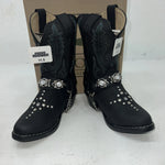 New Children’s Black Smoky Mountain Cowboy Boots. 3283 C. 11.5 11 1/2. 24-96