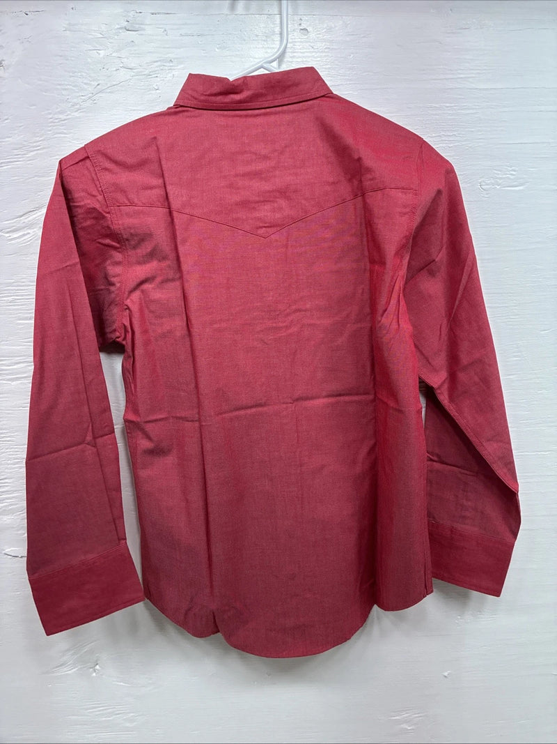 New Kids ELY Classic Pink Long Sleeve Button Up Size Medium DD-22