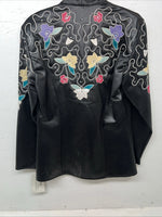 New Women’s Black Wildfire Western Show Jacket XS #77872 G-604