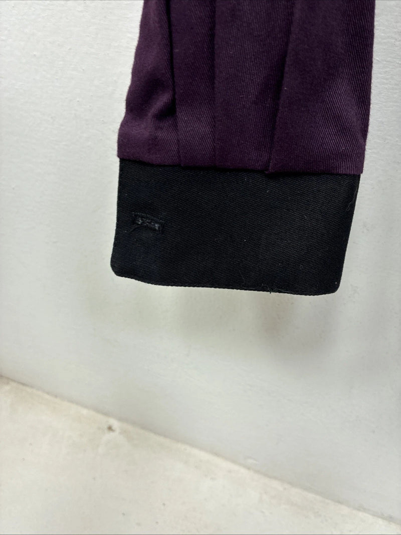 New Women’s Roughrider Purple Black Long Sleeve Button Up Small 3B-8