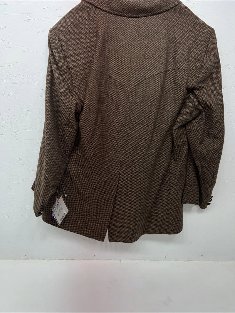 New Men’s Pioneer Wear Brown Suit Jacket 44 #12580 AA-603