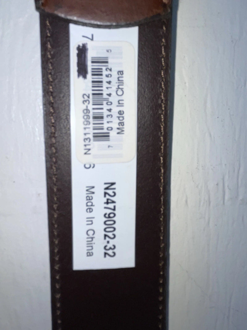 New Brown Genuine Leather Nocona Weaved 32” Belt #N2479002 JJ-35