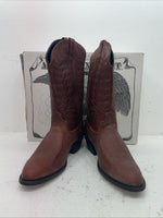 New Men’s Brown American West Cowboy Boots. 68373 11 E W. 8-99