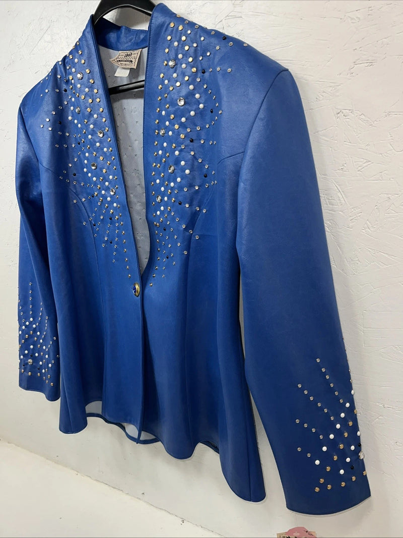 New Women’s Blue 1849 Authentic Ranchwear XXL Western Show Jacket UU-66