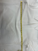 New Women’s H Bar C White Stripe Long Sleeev Half Zip Size Large TT-91