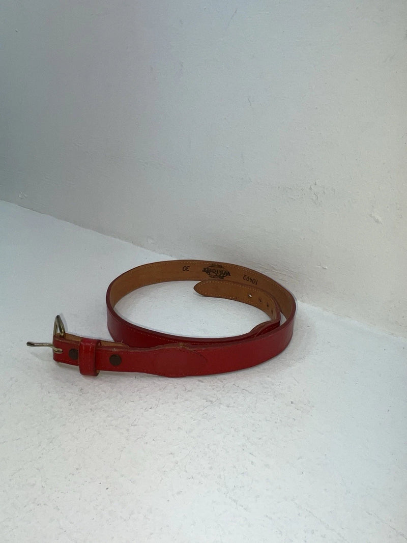 New Red Genuine Leather Wright 30” Belt #10492 Z-86