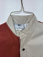 New Kids Cowboy Threads Tan Orange Long Sleeve Button Up Size 16 DD-81