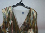 New Women’s Congress Classics Gold Rainbow Strip Vest #02013 XL WW-41