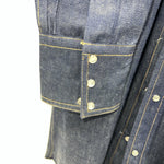 New Men’s Champion Western Blue Jean Long Sleeve Pearl Snap Small B-52