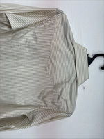New Kids White Horse Yellow Stripe Long Sleeve Pearl Snap Medium DD-74