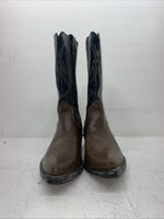 New Men’s Brown Rodeo Cowboy Boots. 8040 10.5 10 1/2 D. 6-60
