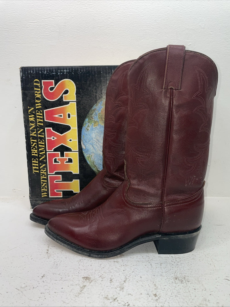 New Men’s Red Texas Brand Cowboy Boots. 7863 10 D. 7-31