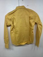 New Kids Karman Yellow Designed Long Sleeve Pearl Snap Size 10 YY-66