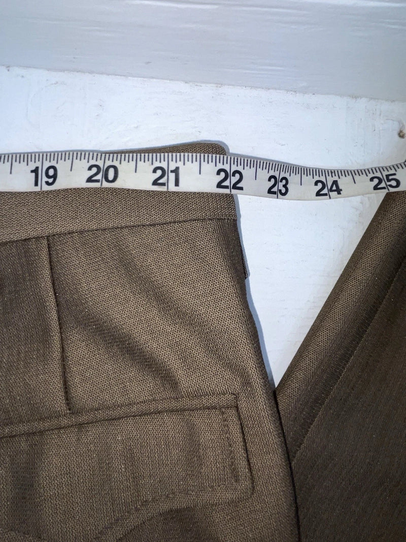 New Vintage Brown Circle S Polyester Pants #4SC442 NN-168