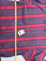New Women’s Wrangler Pink Purple Long Sleeve Button Up Large LL-41