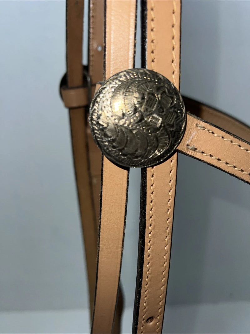 New Leather Royal King Brownband Headstall. Full #18-201 S-55
