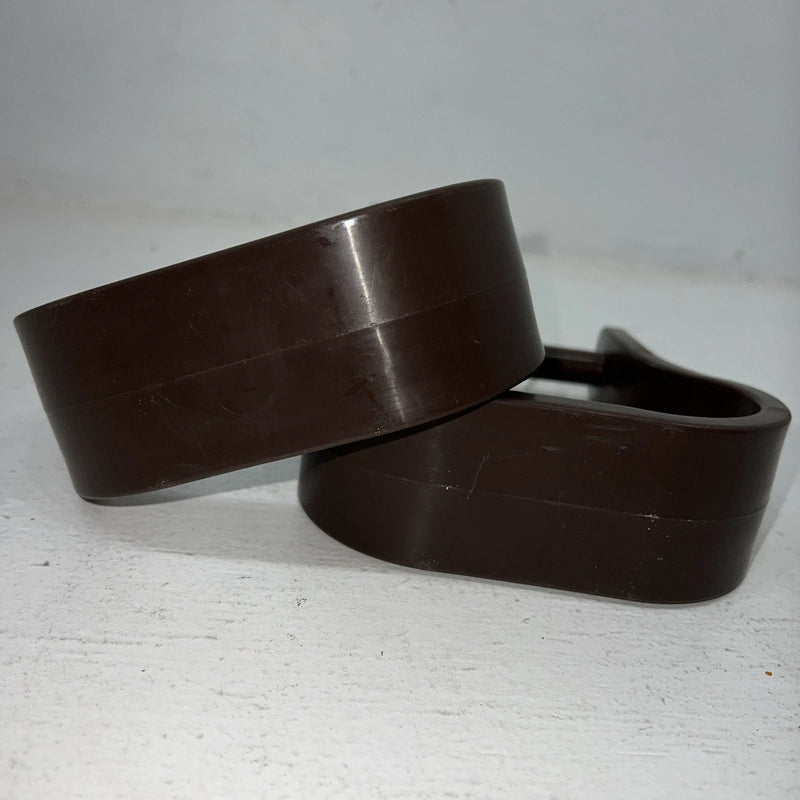 New Weaver Brown Plastic Adult Stirrups #30-1134 FF-4