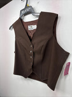 New Women’s Lady DJ Brown Showing Vest Size 40 YY-29