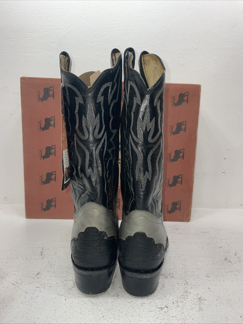 New Men’s Gray Texas Imperial Cowboy Boots. M 452 10.5 10 1/2 D. 7-87