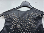 New Women’s 1849 RanchWear Black Rhinestone Vest Zip Up Size Medium YY-36