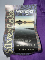 New Women’s Purple Wrangler Silverlake Relaxed Fit Denim Jeans. 9/10x34 O-18