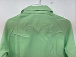 New Women’s Tem Tex Green Long Sleeve Button Up Size 12 KK-38