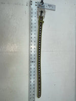 New Brown Genuine Leather Nocona Bling And Green Border 20” Belt #N4410223 NN-82