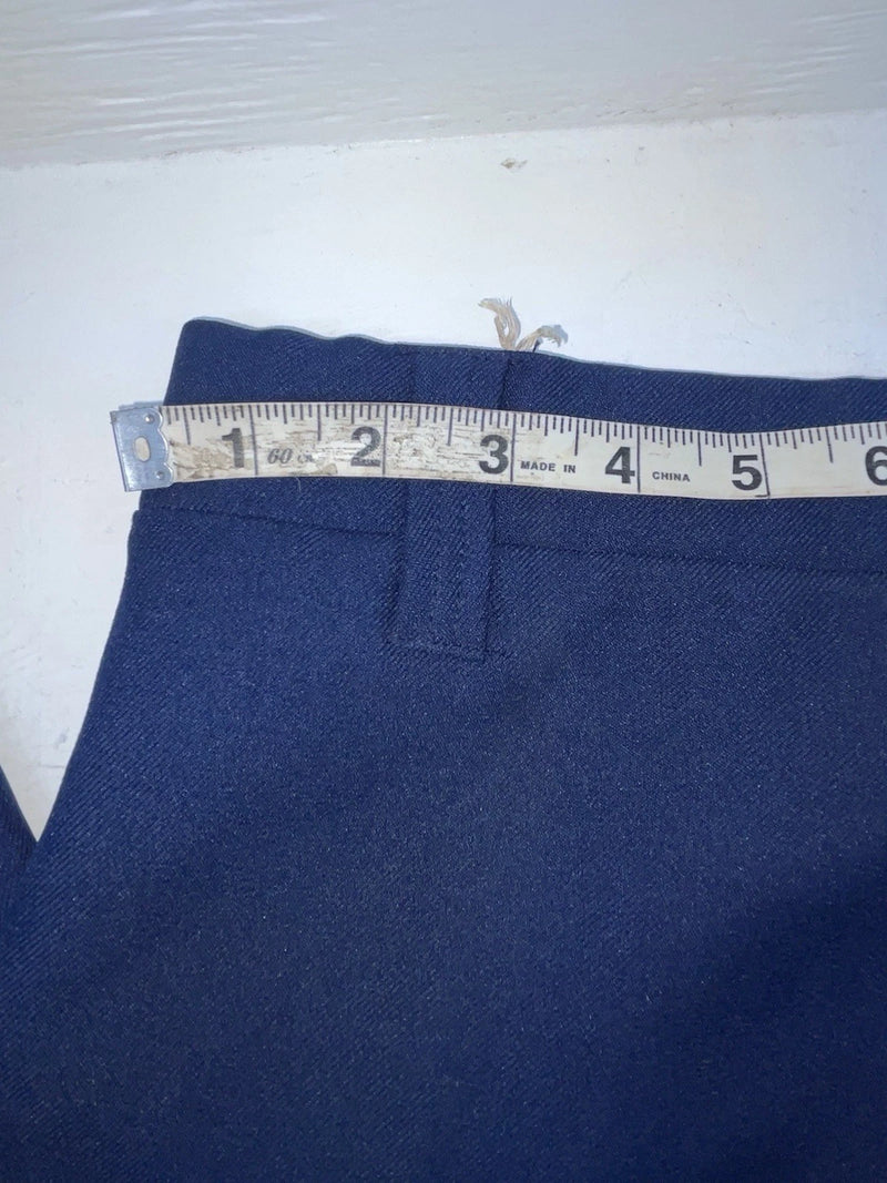 New Vintage Blue H Bar C Polyester Pants #MR477 OO-19