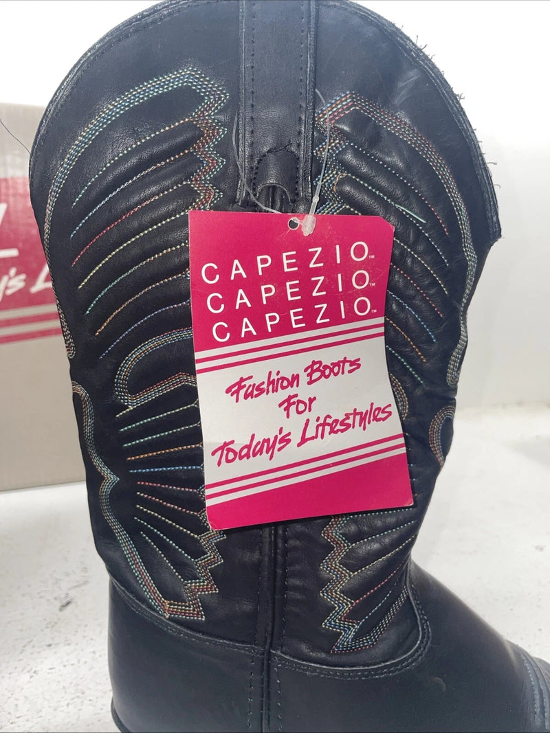 New Women’s Black Capezio Cowboy Boots. L 280 8.5 8 1/2 M. 15-56