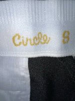 New Vintage Black Circle S Polyester Pants #CP4793 SS-17
