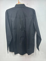 New Women’s Country Charmers Black Design Long Sleeve Pearl Snap Medium KK-29 
