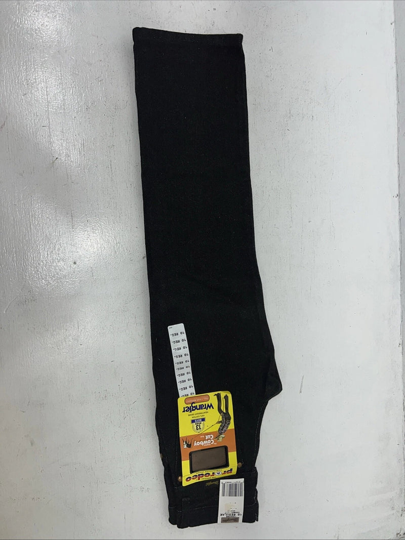 New Boys Black Wrangler Pro Rodeo Cowboy Cut Denim Jeans. 10/25 Regular C-20