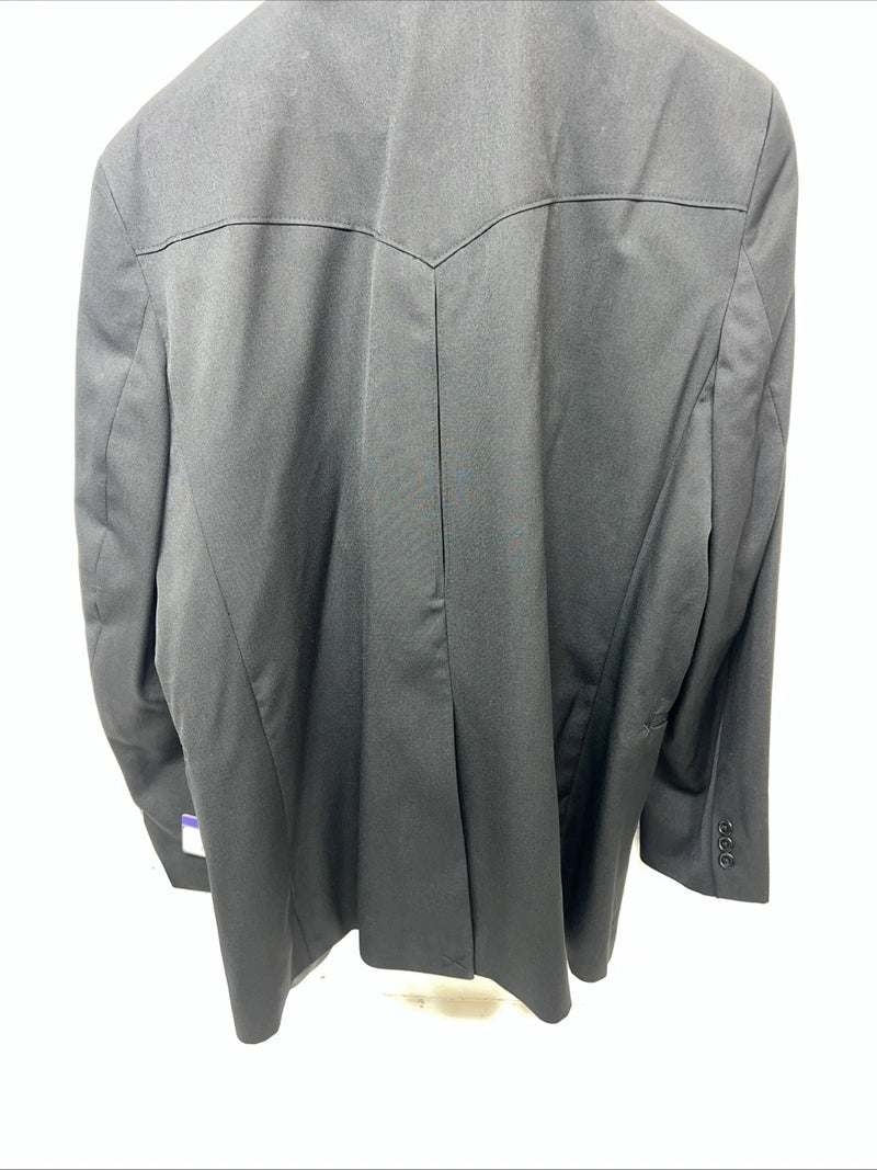 New Men’s Black Circle S Suit Coat 52L #CC1929 WW-59