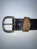 New Brown Genuine Leather Tooled 26” Belt #8103 NN-74 