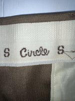 New Vintage Brown Circle S Polyester Pants #4SC442 NN-168