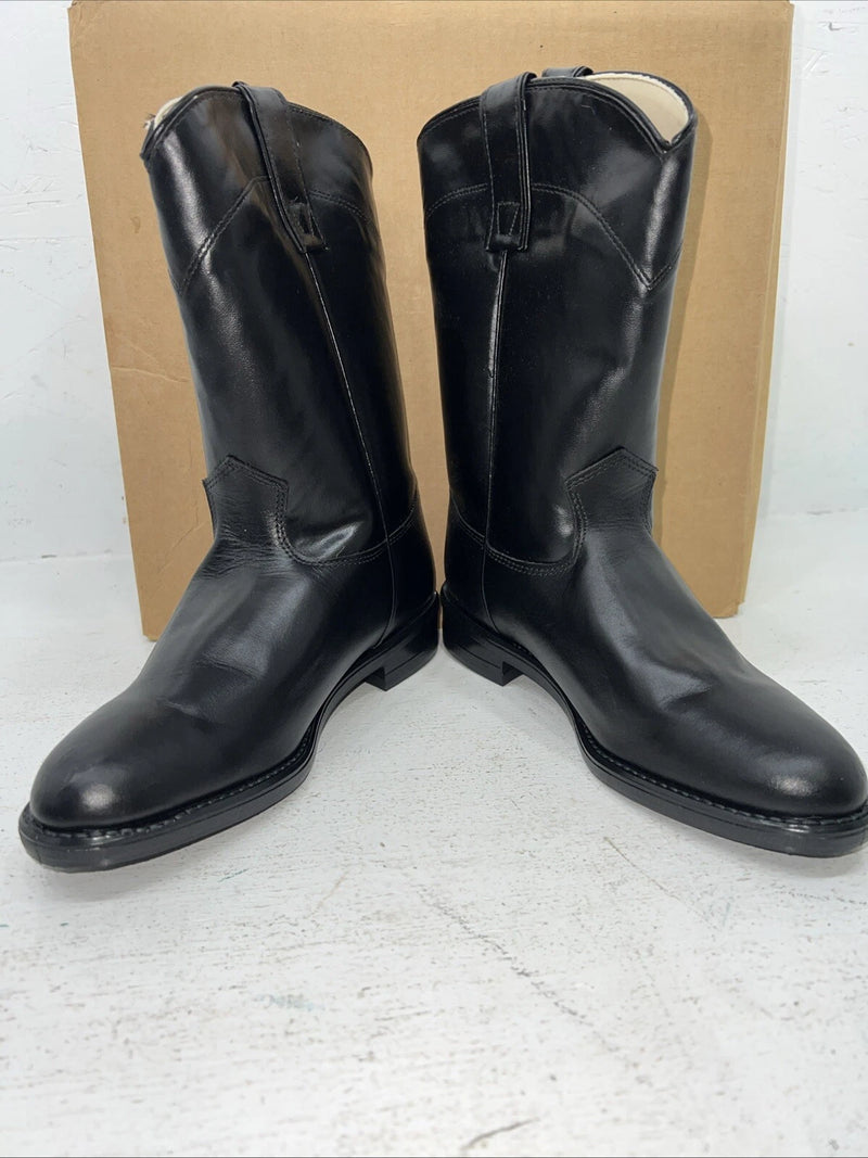 New Women’s Black Acme Cowboy Boots. 6820 7.5 7 1/2 M. 17-30