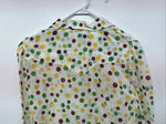 New Women’s H Bar C Polkadot Long Sleeve Pearl Snap Size 38 II-77