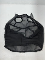 New Black Horse Fly Masks Spandex Chin H-517
