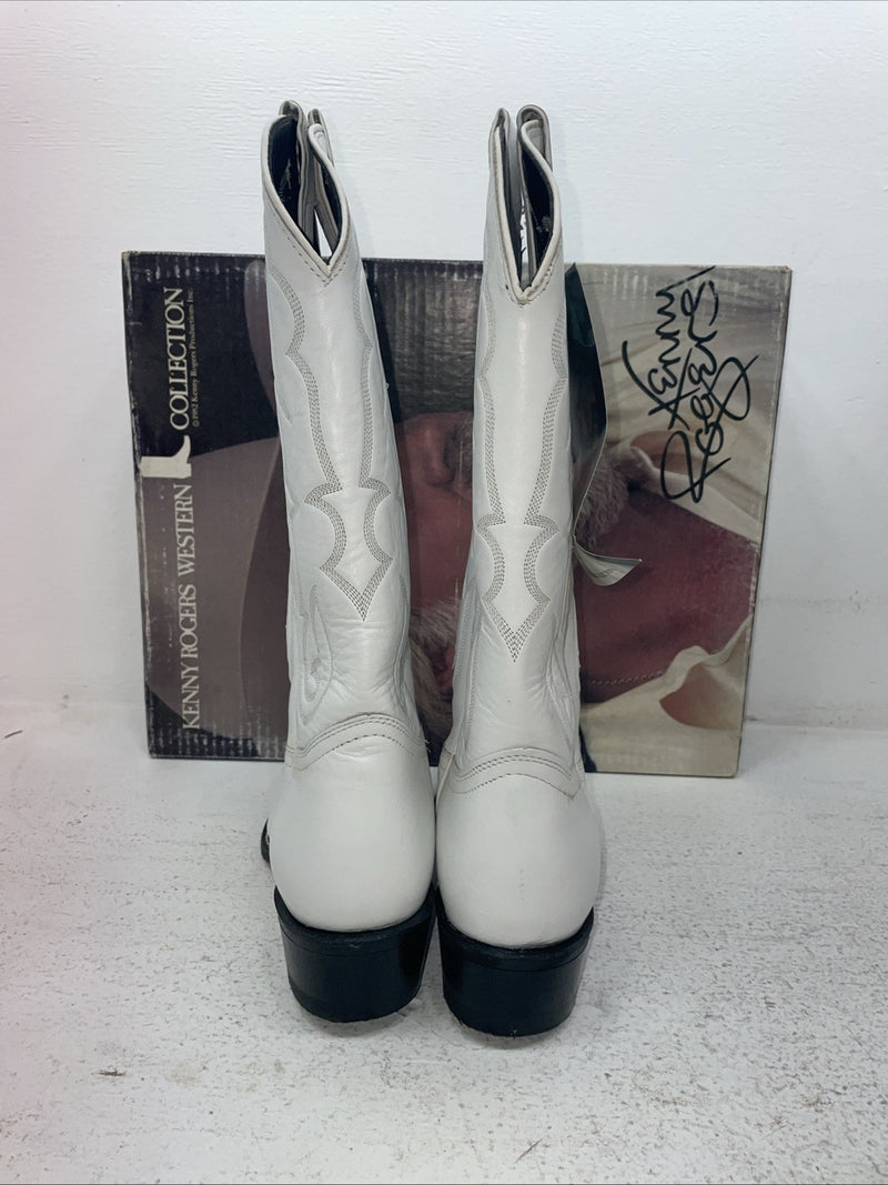 New Men’s White Kenny Roger’s Cowboy Boots. 50507 9 E E. 3-53