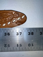 New Brown Genuine Leather Tooled 32” Belt #1442B Z-62