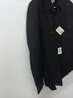 New Men’s Black ELY Cattleman Pearl Snap Long Sleeve Shirt 16.5x35 L P-35