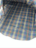 New Men’s Green Plaid ELY Plains Long Sleeve Pearl Snap Shirt. 16.5x34 L S-3