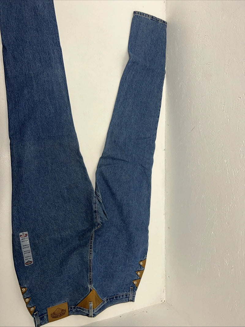 New Women’s Diamond Cut Gusset Denim Jeans No Back Pockets. 17/18x36 K-7